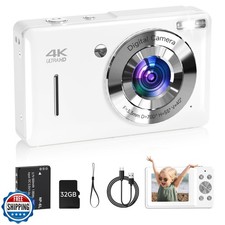 Digital Camera for Kids, FHD 1080P 44MP Point and Shoot Digital Camera with F