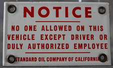 Porcelain Advertising Standard Oil Company of California Sign 5