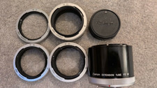 CANON FD EXTENSION TUBE JOB LOT SET M 5 M 10 M 20 X2 50