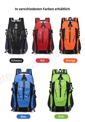 Trekking Rucksack Wander- Outdoor- Camping- Rucksack Herren Damen Reisen Neu 40L