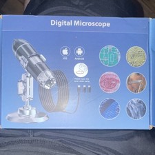Digital Microscope Upright USB Camera Output for iOS Android with Stand