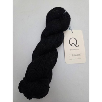 Quince&Co Chickadee Wool Yarn 181 Yards 50g Black 102 Lot 004 New