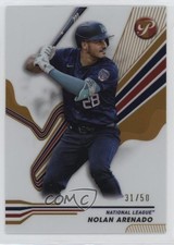 2024 Topps Pristine All-Star Game Gold Refractor 31/50 Nolan Arenado #275 1i5w