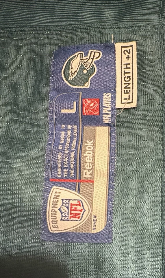 Camiseta deportiva Reebok NFL Philadelphia Eagles DeSean Jackson verde cosida niños grande. Foto 2 de 4