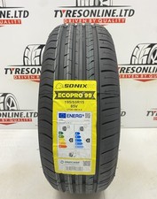 1 X 195 55 15 SONIX 85V 195/55R15 BRAND NEW PERFORMANCE TYRE M+S 1955515