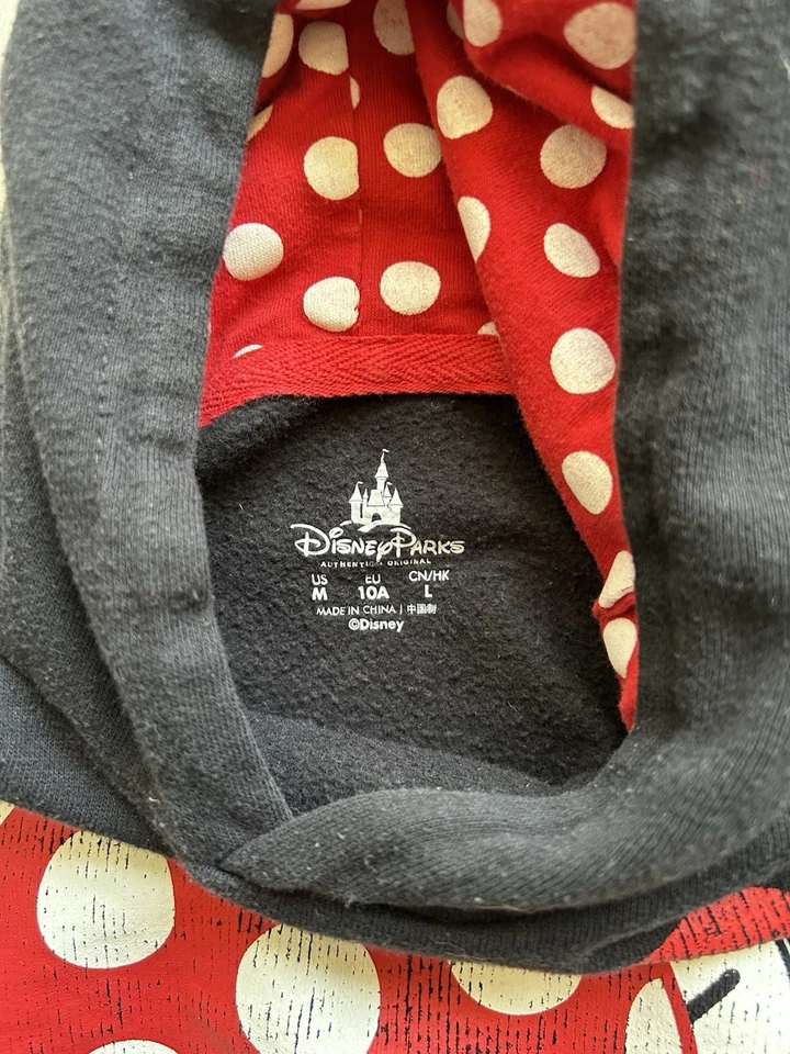Sudadera con Capucha Minnie Mouse Parques Disney con Orejas y Vestido Estampado Niño’s Talla Mediana Juvenil Foto 3 de 3