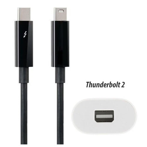 Apple Thunderbolt 2 Kabel 0,5 m schwarz  MF640ZM/A