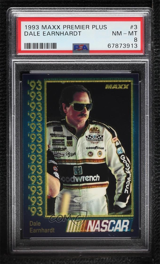 1993 Maxx Premier Plus Dale Earnhardt #3 PSA 8 HOF 0jk3