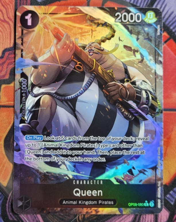 Queen OP08-080 Alternate Art Two Legends	One Piece Card English