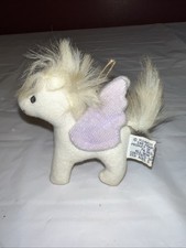 Vintage Pegasus White With Purple Wings R. Dakin Ornament Plush 1982
