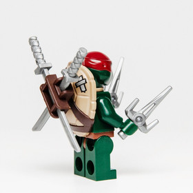LEGO TMNT Movie Minifigure: Raphael Gritted Scabbard 79116 Ninja Turtle (tnt045)