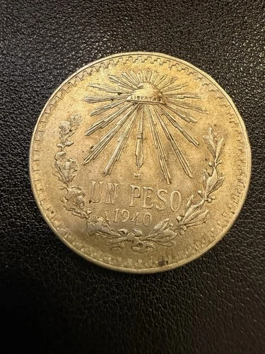 Photo of a 1940 Mexico Un Peso Silver from an eBay listing that sold on Jul 22, 2026