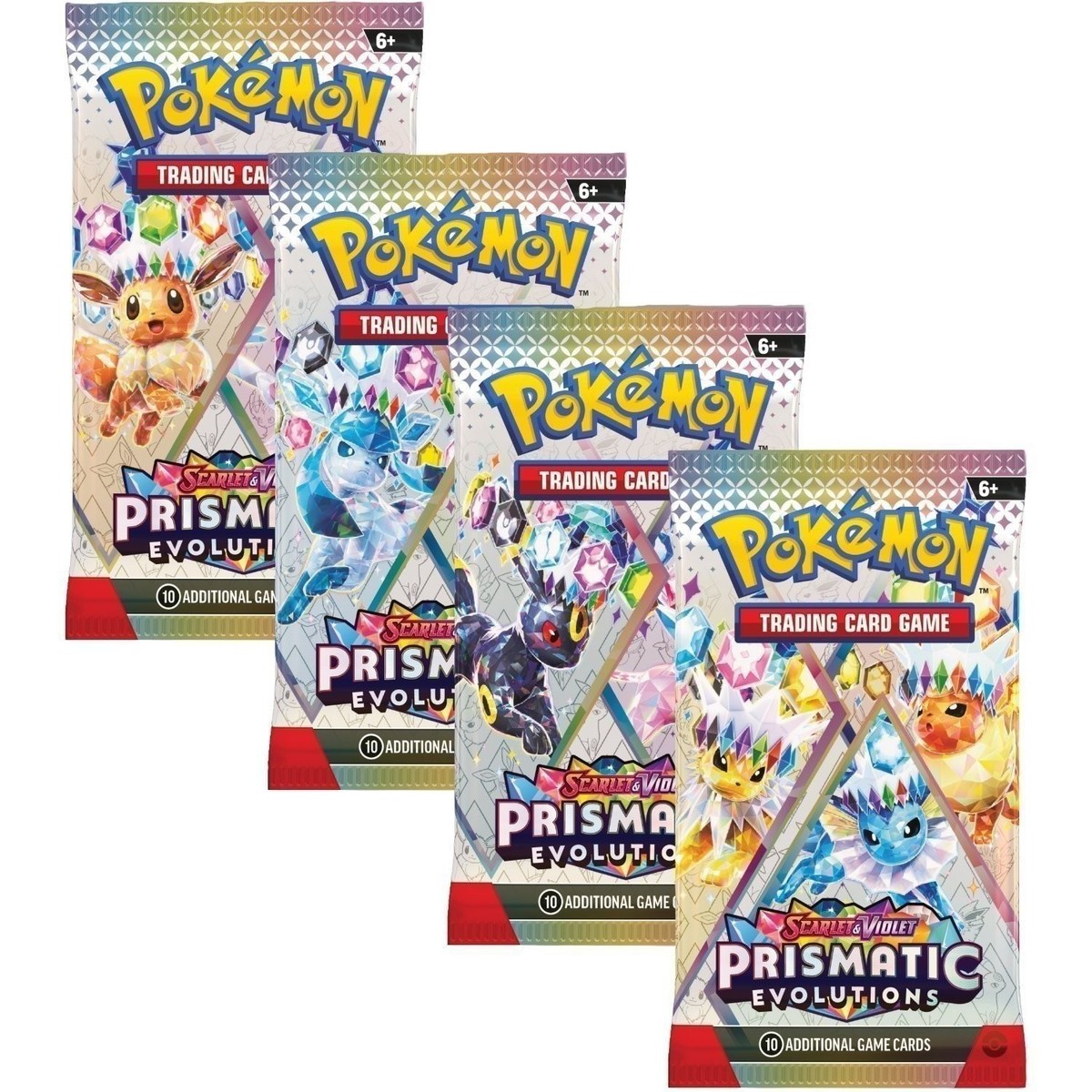Pokemon SV8.5 Prismatic Evolutions Art Bundle (4 Booster Packs) | eBay