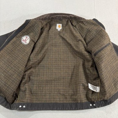 Vintage Carhartt Detroit Jacket J97 BLK Blanket Lined Mens XL