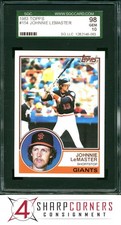 1983 TOPPS #154 JOHNNIE LEMASTER GIANTS SGC 10 GEM 98