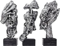 Heimdekoration Statue Skulptur Wohnzimmer Dekofiguren Regal Schreibtisch 3Er Set