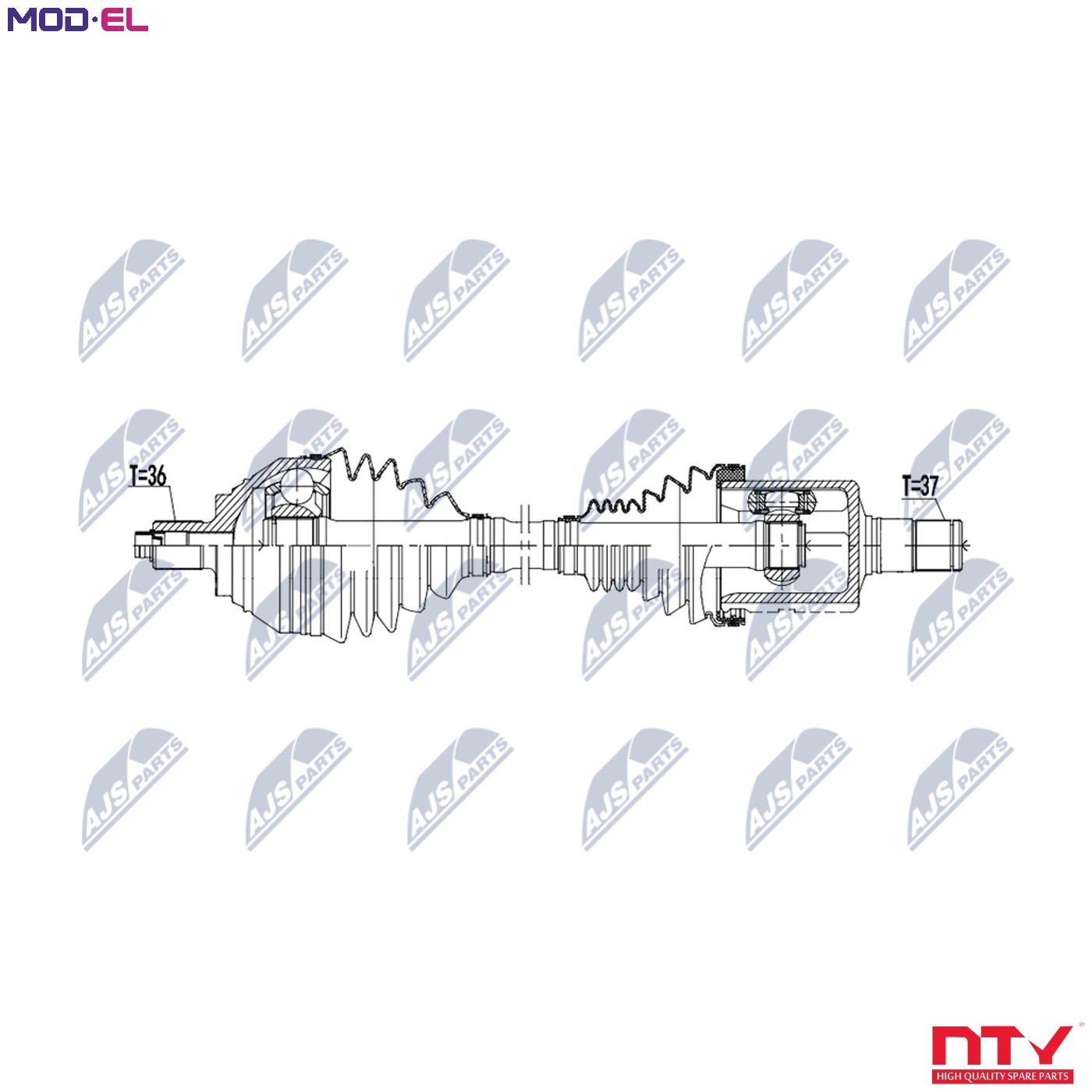 Driveshaft Front For Vw Passat 14- Tiguan 16- Touran 15- - Image 3