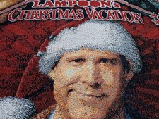 Christmas Vacation Clark Griswold Fringe Throw Blanket Warner Brothers 515