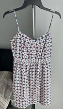 J. Crew Women’s Seaside Summer Dress 6 Multicolored Adjustable Straps Floral Zip