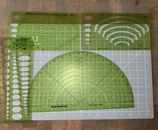 Lot Of 6 Vintage drafting stencils Pickett Timesaver Berol RapiDesign