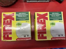 2 x Firex KF20R 230v Mains Powered Optical Smoke Alarm