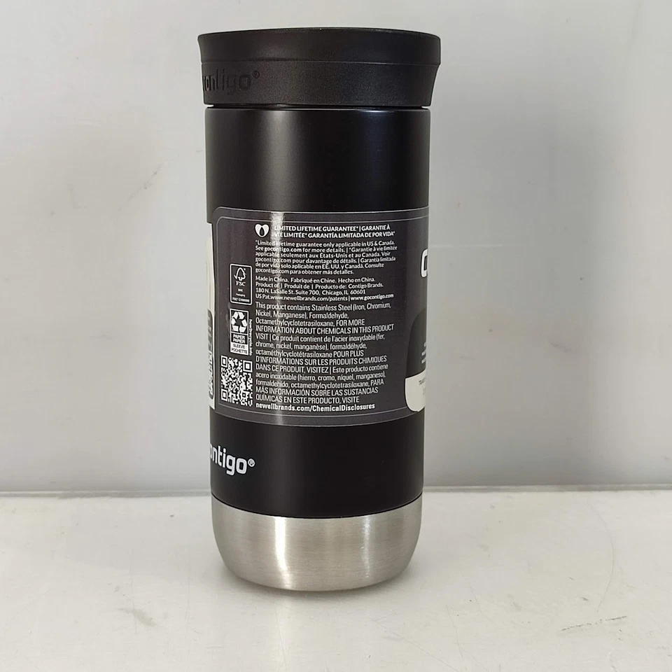 Vaso de viaje Contigo de acero inoxidable 16 fl oz tapa a prueba de fugas aislada al vacío Foto 3 de 4
