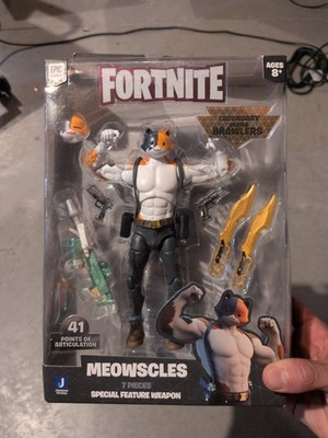 Meowscles Jazwares Fortnite Legendary Brawlers 7 inch Figure Epic Games TS3 