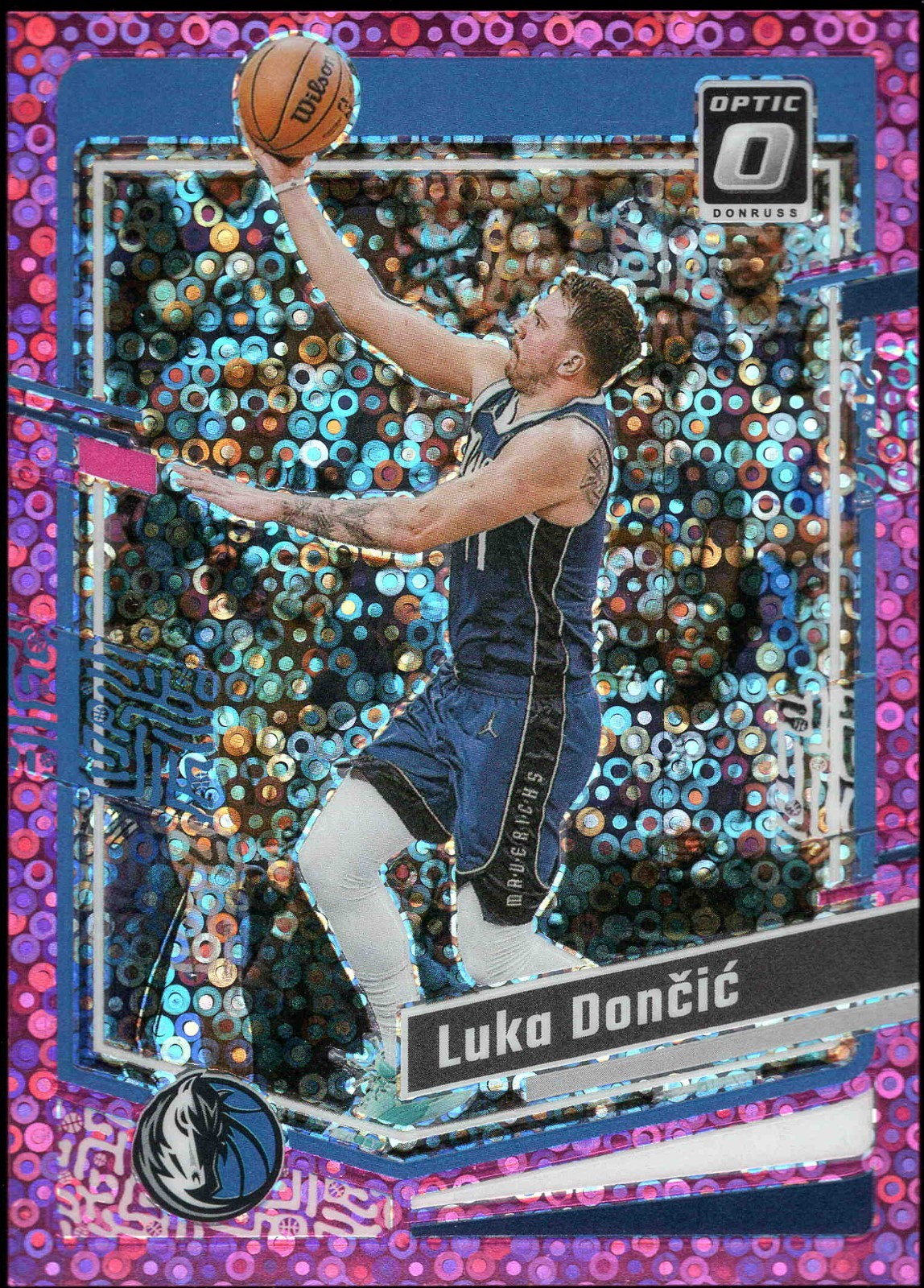2023 Panini Donruss Optic LUKA DONCIC #67 LA Lakers FAST BREAK PINK Prizm 15/25