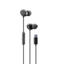 Cellular Line cuffie in-ear CLOUD con USB tipo-C e design stereo nero