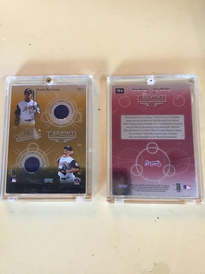 2002 Playoff Absolute Memorabilia LOT Of (2) Cards Team Tandem And Quad Mem. - Image 4 of 4