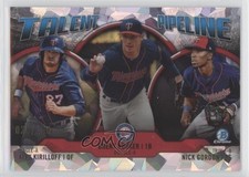 2019 Bowman Talent Pipeline Chrome Atomic Refractor Nick Gordon Brent Rooker sd0