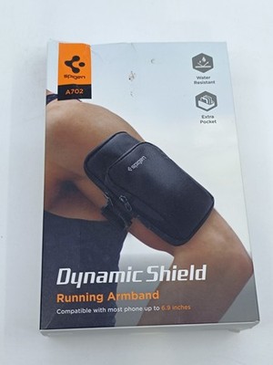 Spigen Dynamic Shield Laufarmband A702 für Smartphones bis 6,9'' Schwarz