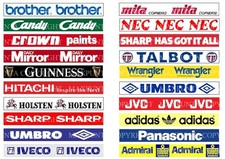 SUBBUTEO 20 NEW ADESIVI STICKERS " U.K. FIRST DIVISION '80 " PER TRANSENNA FENCE