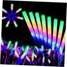 12 PCS Foam Glow Sticks Bulk With 3 Modes Colorful 12Pcs-Light up sticks
