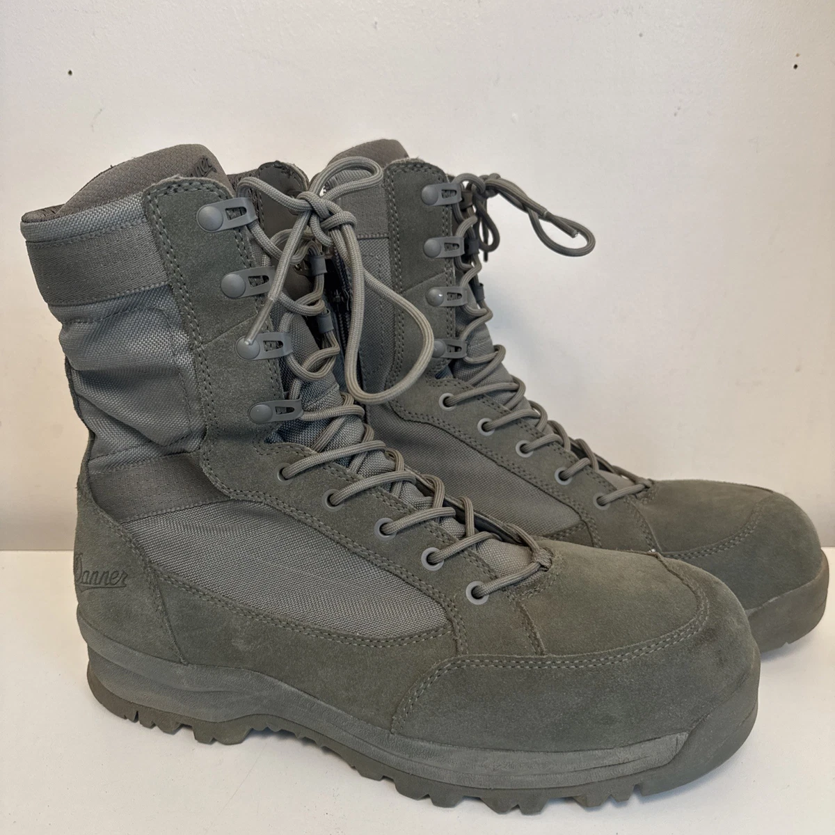 Danner USAF TFX 26115 Mens Green Wide Suede Lace Up Tactical Boots 10 D Danner Men main image 2