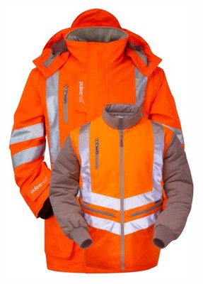 Pulsar PR497 Rail Specification 7-in-1 Storm Coat C/W Body Warmer Extra Large