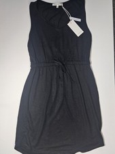 NWT Antistar Midi Shift Dress Womens Small Black Casual Minimalist Cocktail Wear