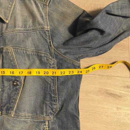 G-Star RAW Denim Jacket XL Button Front Faded Blue - Afbeelding 8 van 9