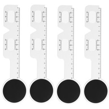 White Plastic Pupillometer Ruler Durable Portable Eye Distance Measuring Tool