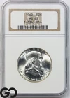 1960 Franklin Half Dollar NGC MS 65 ** Blast White!
