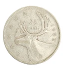 1952 CANADA GEORGE VI QUARTER 25 CENTS - 80% SILVER