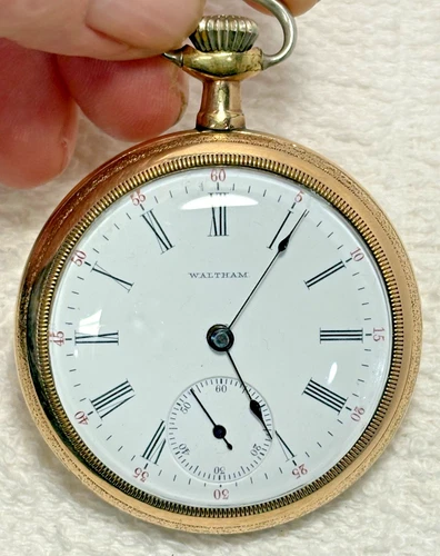 Vintage 1902 Waltham Pocket Watch 16s17J Grade Royal