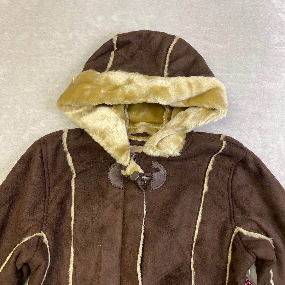 Abrigo con Capucha Forrado Sherpa The Original Arizona Jean Company Niños Marrón Imitación Gamuza Foto 2 de 4
