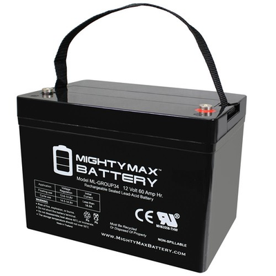 #ad Mighty Max 12V 60AH Group 34 Replacement Battery For Electric Vehicles $159.99