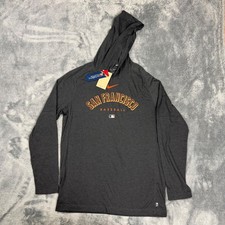 Nike San Francisco Giants MLB Collection Dri-FIT Hoodie Mens M Gray NACQ-00H NWT
