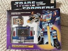 Vintage Transformers Deception G1 Soundwave Buzzsaw Complete In Box 1984