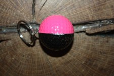 VINATGE BLACK AND PINK PING GOLF BALL GOLD LETTERING