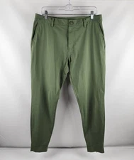 Rhone Pants Mens 33x29 Green Commuter Pant Slim Straight Jogger 100594