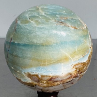 Natural amazon stone quartz ball crystal sphere healing 2840G (6.26LB)