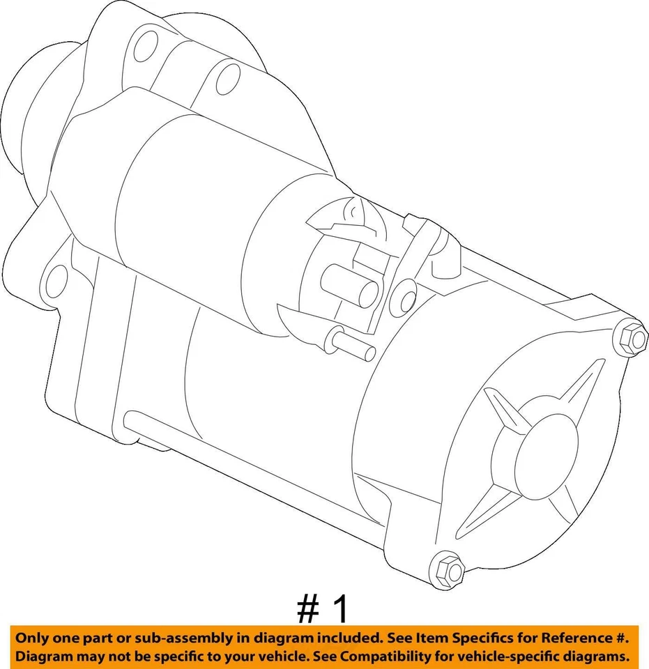 Motor de arranque compatible con camioneta Ford F250SD 08-10 6790919 Foto 4 de 4